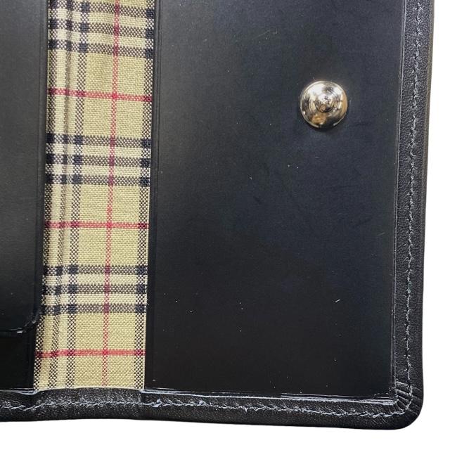 BURBERRY レザー キーケース チェック柄 新品未使用BURBERRY レザー×ノバチェック柄 4連 キーケース