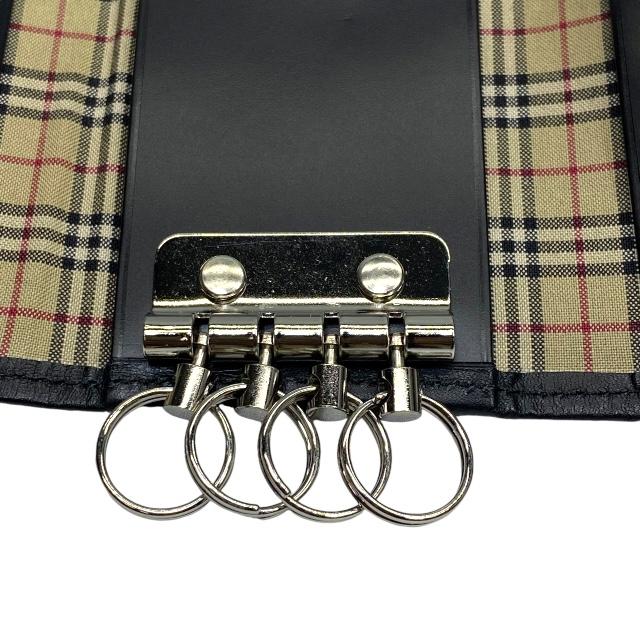 BURBERRY バーバリー 小物 4連キーケース キーリング チェック柄