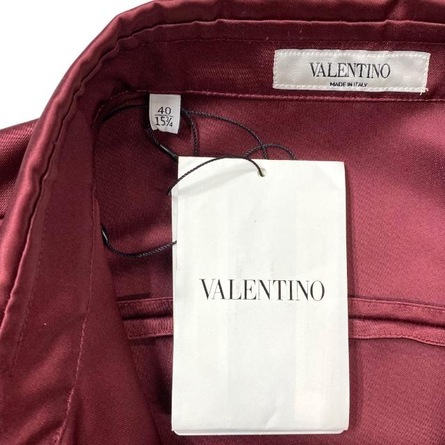 未使用】VALENTINO GARAVANI ヴァレンティノ ブルゴーニュ シャツ 長袖 