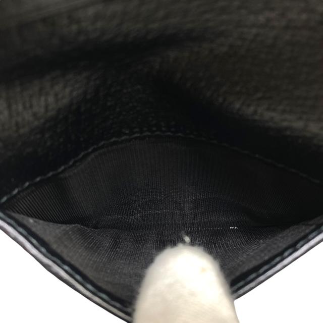 【美品】GUCCI　名刺入れ　マーモント　GG　レザー ブラック グッチ GUCCI カードケース 名刺入れ メンズ レディース