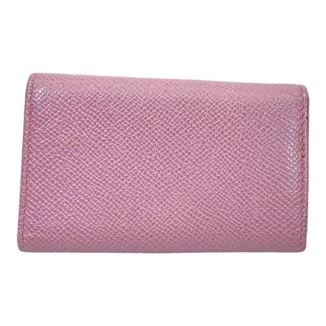 BVLGARI ブルガリ ロゴクリップ 6連 キーケース レザー ピンク BVLGARI ブルガリ ロゴクリップ 6連 キーケース レザー ピンク