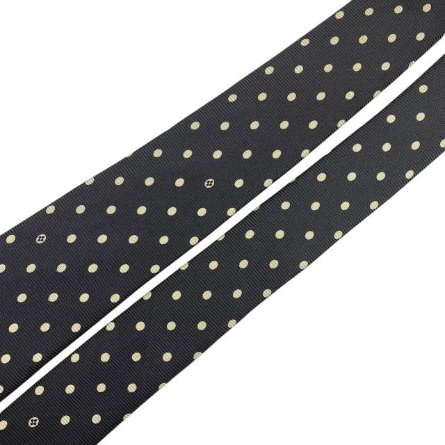 Louis Vuitton ループタイ シルク 白/黒/金