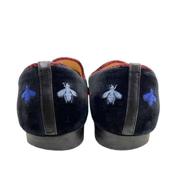 GUCCI グッチ GGマーク ベロア スリッポン ベロア 37 ブラック