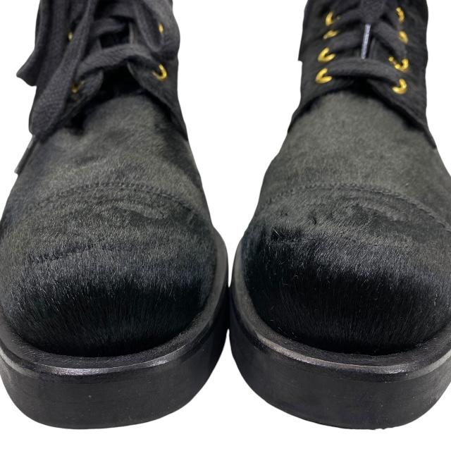 ⭐️超美品⭐️CC レースアップショートブーツ ココマーク 黒 37C ココマーク ショート レースアップ ブーツ レザー ブラック シャネル