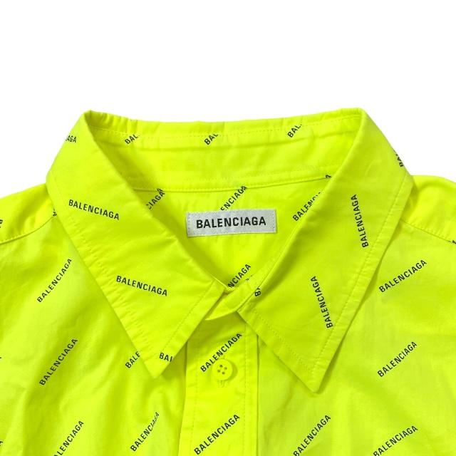 【希少】balenciaga サッカーシャツ XS 蛍光イエロー 希少】balenciaga サッカーシャツ XS 蛍光イエロー 希少