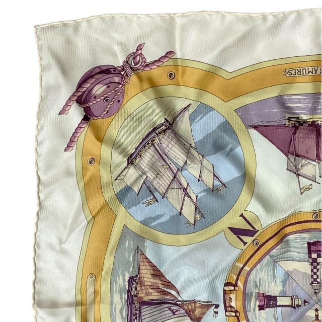 HERMES エルメス　カレ45 美品 HERMES - 美品 エルメス HERMES スカーフ カレ45 MADAME CUIR