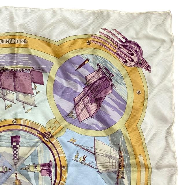 HERMES エルメス スカーフ カレ45 BELLES AMURES 帆の美学