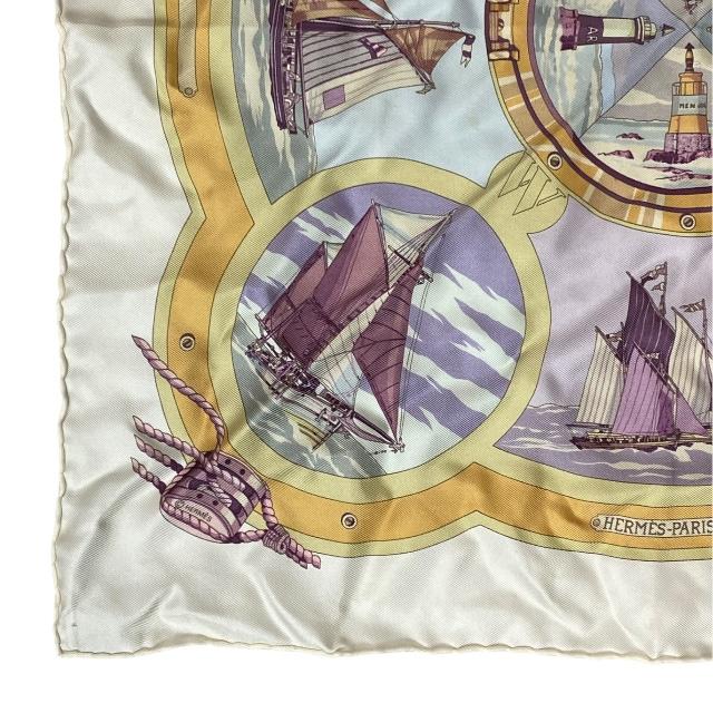 HERMES（エルメス） スカーフ カレ45 BELLES AMURES 帆の美学