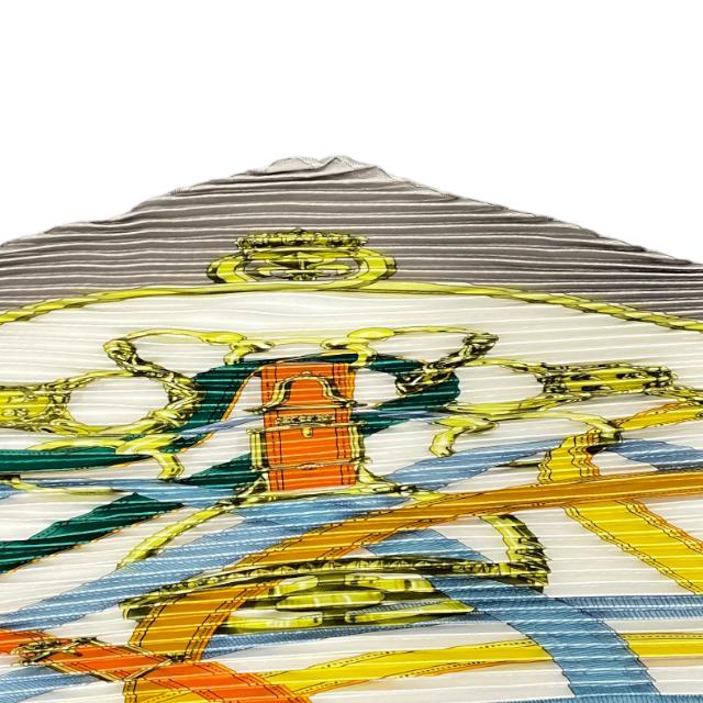 HERMES エルメス CAVALCADOUR カヴァルカドゥール スカーフ プリーツ 