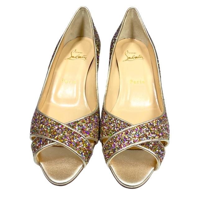 Christian Louboutin ルブタン ハイヒール パンプス シューズ オープン 