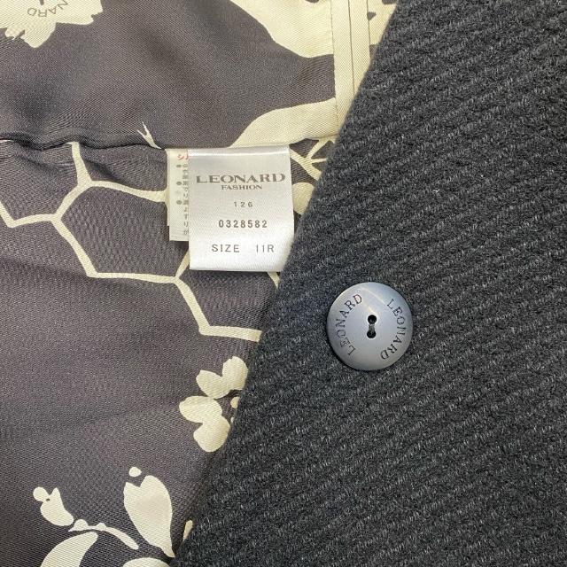 LEONARD（レオナール） ロングコート アウター 比翼仕立て Aライン