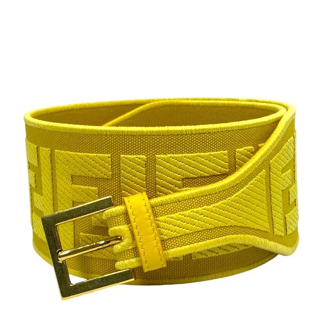 FENDI フェンディ ベルト アクセサリー 小物 ズッカ柄 総柄 キャンバス  