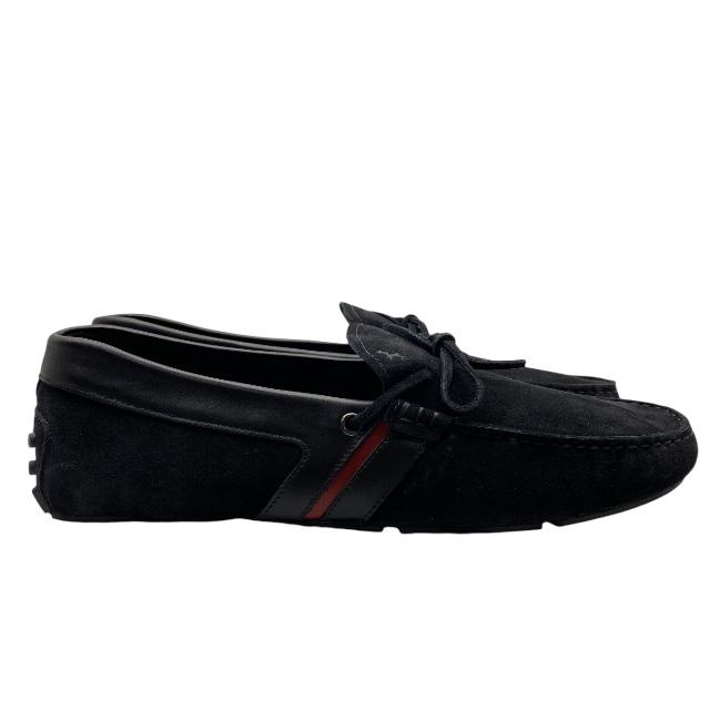 TOD'Sブラックレザー ローファー スリッポン☆ドライビングシューズ 美品】TOD'S トッズ ドライビングシューズ レザースリッポン