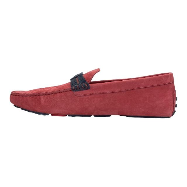 未使用　トッズ フェラーリコラボ メンズ　ドライビングシューズ 　赤　28.5㎝ TOD'S TODS トッズ Ferrari フェラーリ ローファー ドライビング