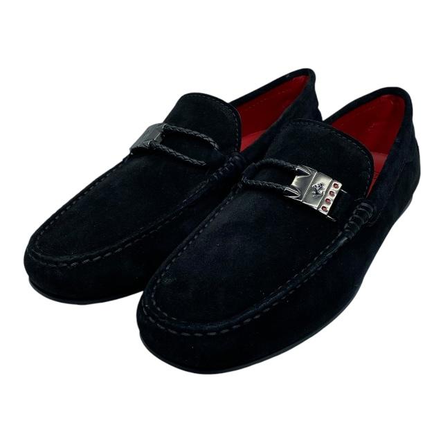 美品】トッズ×フェラーリドライビングシューズスエードブラック7 美品】トッズ×フェラーリドライビングシューズスエードブラック7