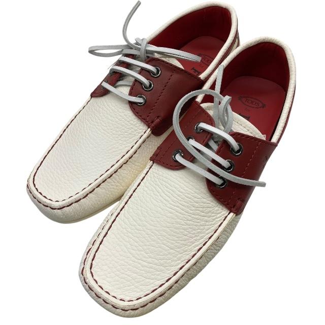 【未使用】TOD'S トッズ フェラーリ★レザードライビングシューズ TOD'S TODS × Ferrari トッズ フェラーリ コラボ ドライビング