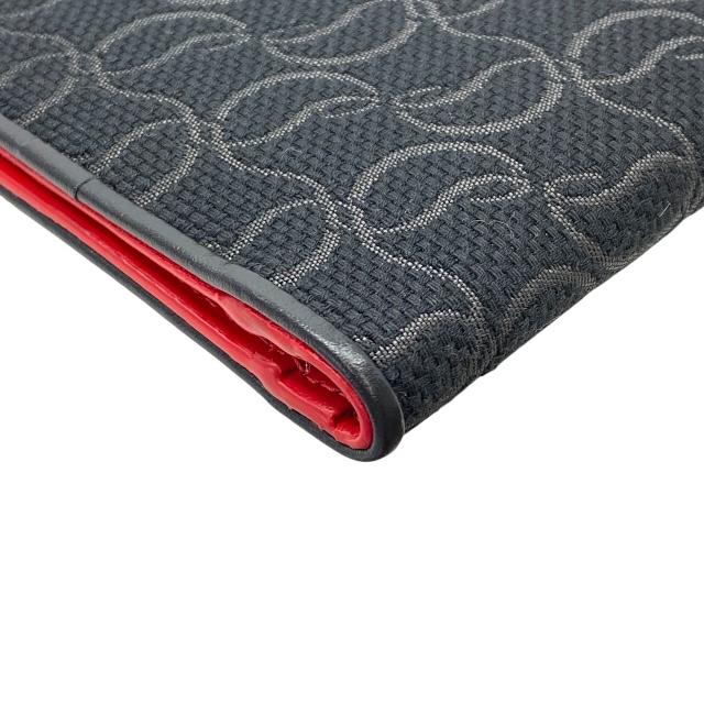 未使用 クリスチャン ルブタン 二つ折り財布 カードウォレット キャンバス レザー ブラック レッド メンズ Christian Louboutin | Christian Louboutin | 03