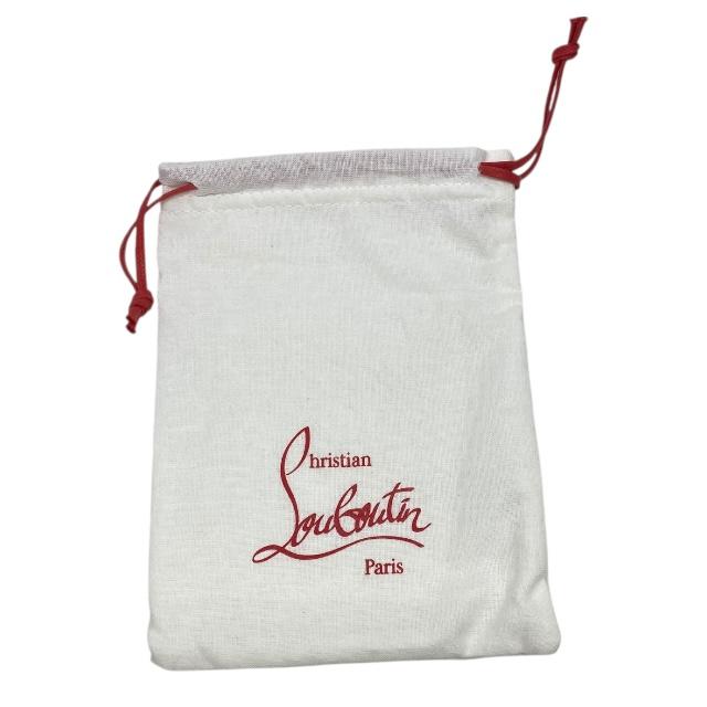 未使用 クリスチャン ルブタン 二つ折り財布 カードウォレット キャンバス レザー ブラック レッド メンズ Christian Louboutin | Christian Louboutin | 09