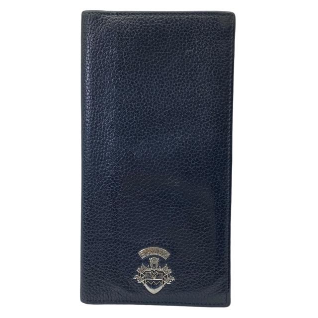 BALLY ダークブルー レザー財布 Bally バリー BALLY 財布 二つ折り財布 クロッシング メンズ
