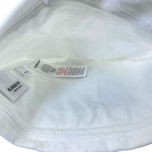 BURBERRY バーバリー 帽子 小物 アクセサリー ベビー用 キッズ 子供用 ロゴ コットン ホワイト [サイズ 42-44cm]の画像