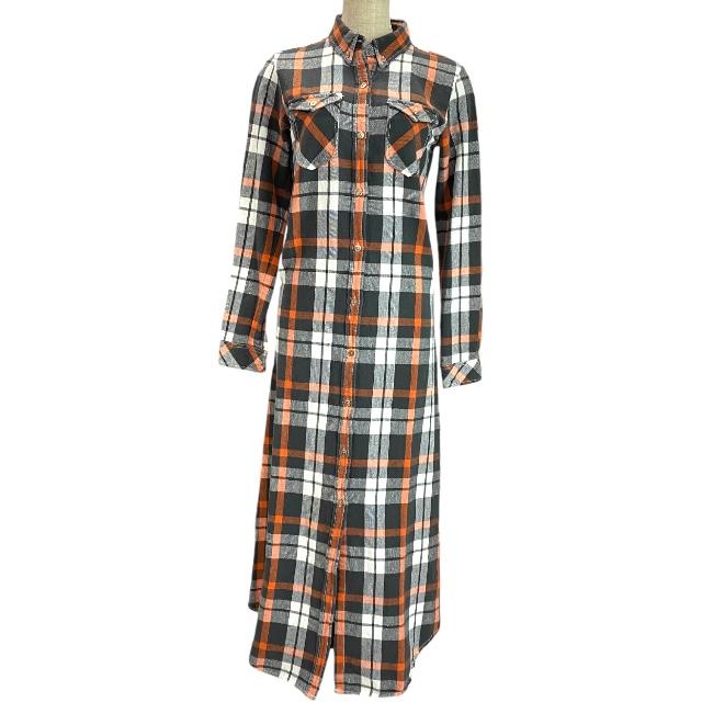 ロンハーマン別注✨ebure ロングワンピース　チェック柄 RonHerman ロンハーマン チェックロングワンピース