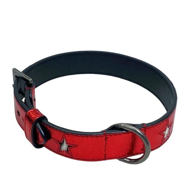 SAINT LAURENT 【未使用保管品】SAINT サンローラン 首輪 犬 ペット用
