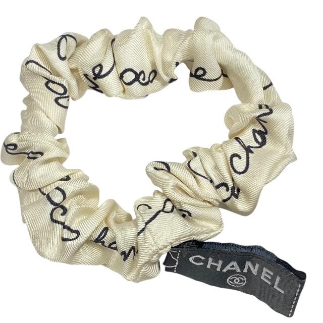 CHANEL シャネル ヘアアクセサリー シュシュ ヘアゴム 小物 ロゴ