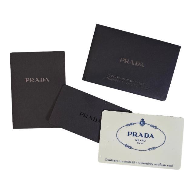 PRADA プラダ VA0883 トートバッグ 肩掛け 手持ち鞄 ロゴ 三角プレート カモフラージュ 迷彩柄 レザー ナイロン ブラック マルチカラ―｜econext｜09