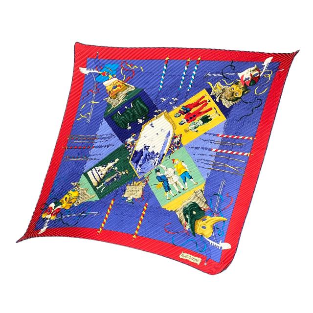 HERMES（エルメス） スカーフ プリーツカレ プリーツ カレ LE CARNAVAL