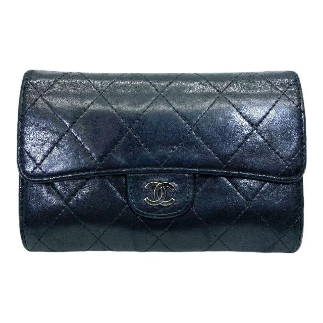 CHANEL シャネル マトラッセ 財布 ミディアムウォレット 二 
