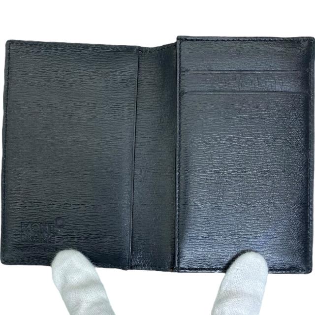 【美品】モンブラン マネークリップ 名刺入れ カードケース 2つ折り財布 MONTBLANC（筆記具、時計） MONTBLANC モンブラン カードケース