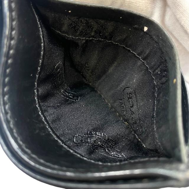 COACH（コーチ） カードケース パスケース コンパクト レザー ブラック