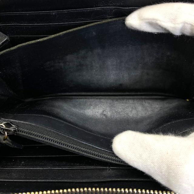 Yves Saint Laurent ブラック長財布 SAINT LAURENT サンローラン イヴサンローラン YSL 財布 長財布