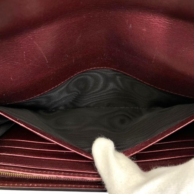 美品GUCCI グッチ 251861 ラブリーハート パテントレザー 長財布　黒 GUCCI グッチ 251861 長財布 財布 ロングウォレット 二つ折り