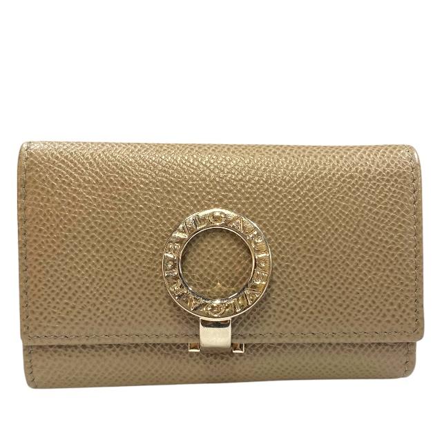 BVLGARI ブルガリ 6連 キーケース キーリング コンパクト ロゴ