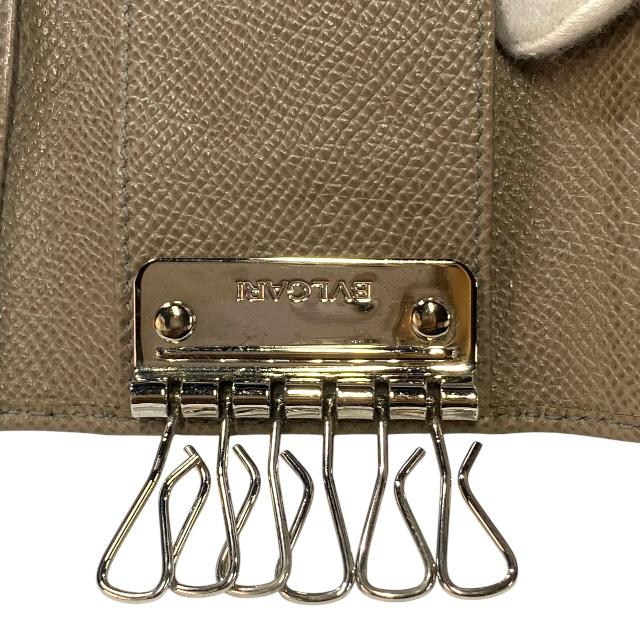 BVLGARI ブルガリ 6連 キーケース キーリング コンパクト ロゴ