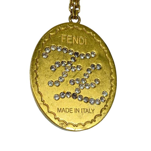 FENDI フェンディ ネックレス アクセサリー ペンダント 小物 GP ロゴ 