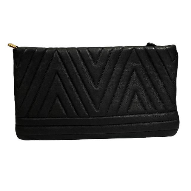 【新品】 Ferragamo フェラガモ　ヴァラリボン　ブラック　リボン　ポーチ フェラガモ 長財布 財布 レディース ヴァラ リボン ブラック