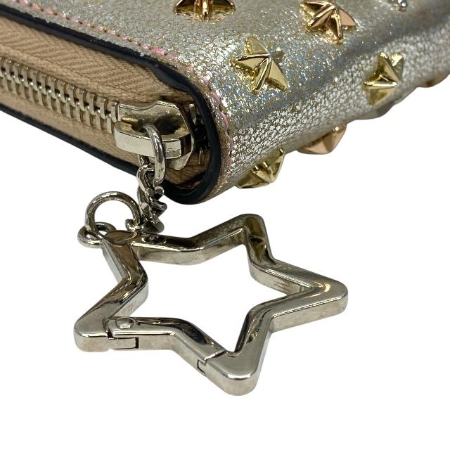 ジミーチュウ フィリパ スター スタッズ ラウンドファスナー 長財布 黒▲●■ JIMMY CHOO（ジミーチュウ） FILIPA-フィリパ- ラウンドファスナー
