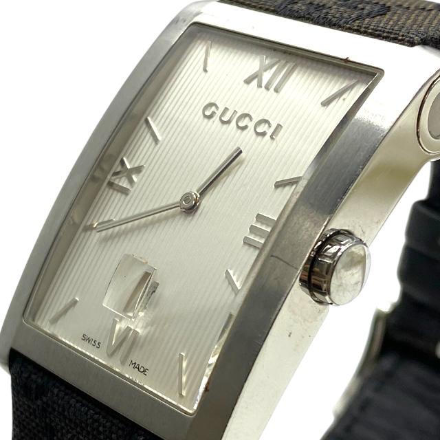 GUCCI（グッチ） 稼働品 8600M クォーツ 腕時計 30m防水 ブラック