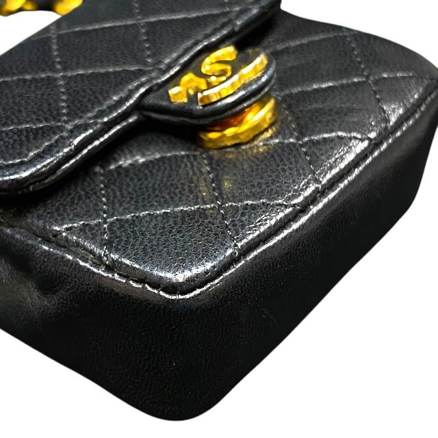 CHANEL ミニミニマトラッセ ココマーク バッグチャーム ラムスキン　黒 楽天市場】CHANEL シャネル ミニマトラッセ ココマーク チェーン