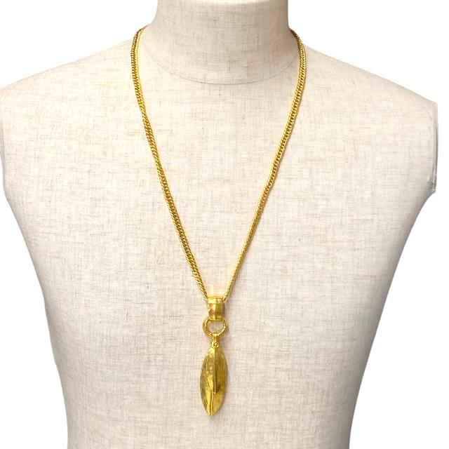 CHANEL シャネル ネックレス ペンダント ツインフェザー COCO