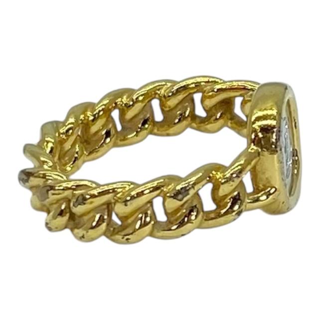 LOUIS VUITTON ゴールド　チャームリング リング ル ダミエ ドゥ ルイ・ヴィトン 5.5mm (イエローゴールド