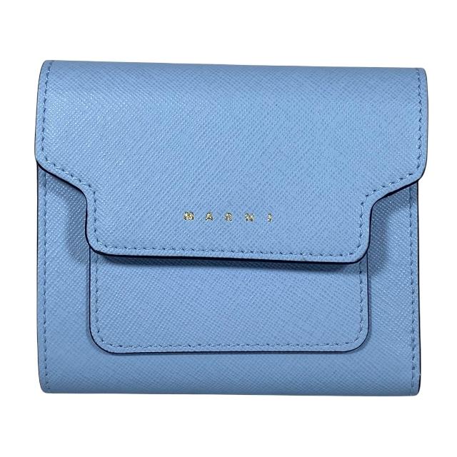 美品】MARNI マルニ 三つ折り 財布 ミディアム コンパクトウォレット