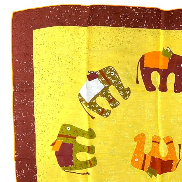 HERMES（エルメス） 美品 スカーフ カレ70 La Ronde des Elephants