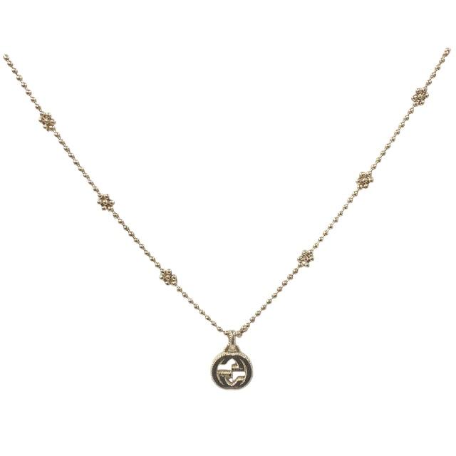 GUCCI インターロッキングGフラワーモチーフネックレス GUCCI グッチ ネックレス レディース インターロッキングG