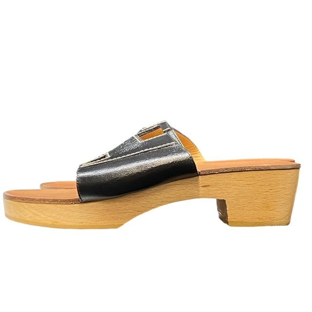 HERMES エルメス シューズ ケブラール サンダル オープントゥ H