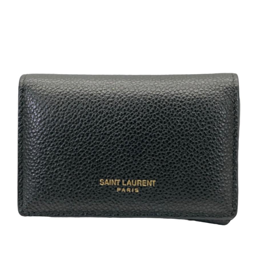 SAINT LAURENT サンローラン 6連キーケース ブラック GP レザー
