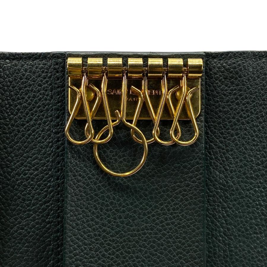 SAINT LAURENT サンローラン 6連 キーケース キーフック ロゴ レザー 