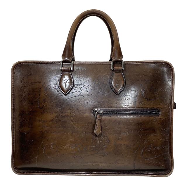 Berluti ベルルッティ アンジュール スクリットレザー ブリーフケース